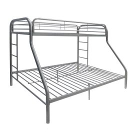 ACME Tritan Bunk Bed (Twin/Full) in Silver