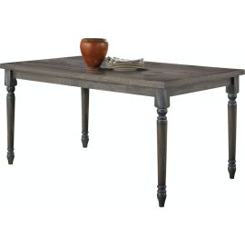 ACME Wallace Dining Table in Weathered Gray