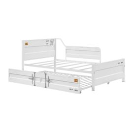ACME Cargo Daybed & Trundle (Twin Size), White (1Set/1Ctn)