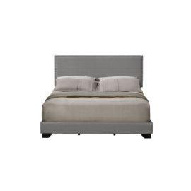 ACME Leandros Queen Bed• Light Gray Fabric 27430Q