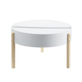 ACME Bodfish Coffee Table, White & Natural 
