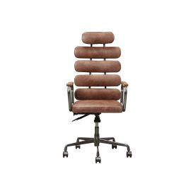 ACME Calan Office Chair in Vintage Whiskey Top Grain Leather