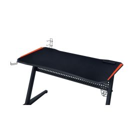 ACME Dragi Gaming Table w/USB Port, Black & Red Finish