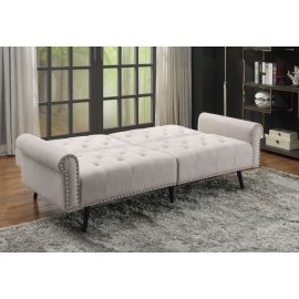 ACME Eiroa Adjustable Sofa, Beige Fabric