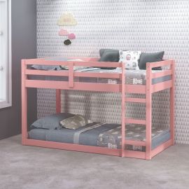 ACME Gaston II Twin Loft Bed in Pink Finish 