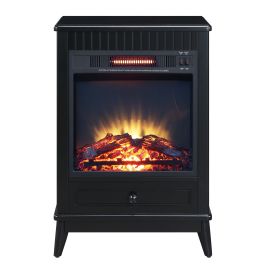 ACME Hamish Fireplace in Black Finish AC00851