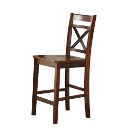 ACME Tartys Counter Height Chair (Set-2) in Cherry