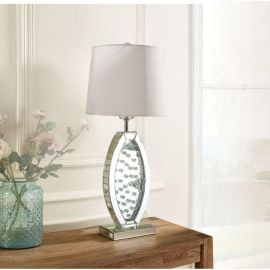 ACME Nysa Table Lamp in Mirrored & Faux Crystals