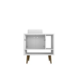 Liberty 31.49 Bathroom Vanity with Sink and 2 Shelves in White