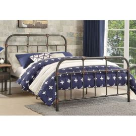 ACME Nicipolis Twin Bed in Sandy Gray