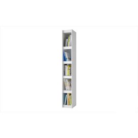 Manhattan Comfort Parana Bookcase 1.0 with 5 shelves in White