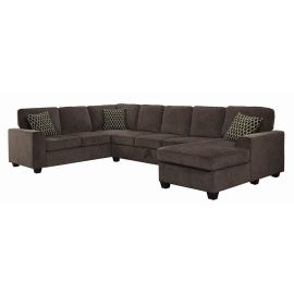 Coaster Fine Provence Storage Sectional Brown
