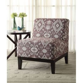 ACME Hinte Accent Chair in Pattern Fabric