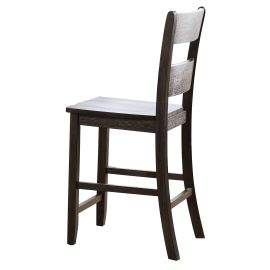 ACME Haddie Counter Height Chair (Set-2), Distressed Walnut (2Pc/1Ctn) 