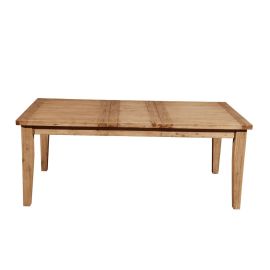 Alpine Aspen Extension Dining Table w/Butterfly Leaf, Antique Natural
