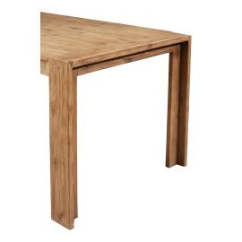 Alpine Seashore Fixed Top Dining Table, Antique Natural