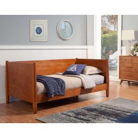 Alpine Flynn Mid Century Modern Twin Size Day Bed, Acorn