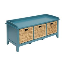 ACME Flavius Bench w/Storage in Teal