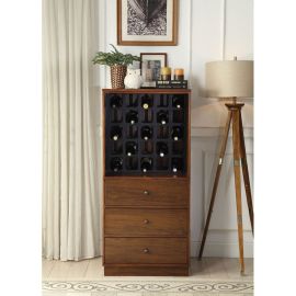 ACME Wiesta Wine Cabinet in Walnut