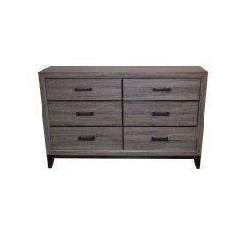 Sierra Contemporary Dresser Made with Wood in Gray Color