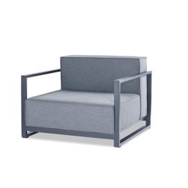 Whiteline Sensation Indoor/Outdoor Chair with Arms Gray