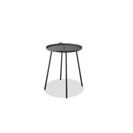 Whiteline Jett Indoor/Outdoor Steel Side Table Grey